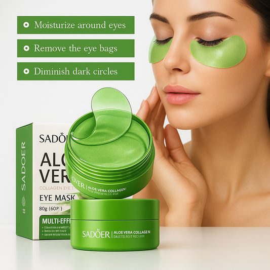 60pcs Aloe Vera Collagen Eye Mask